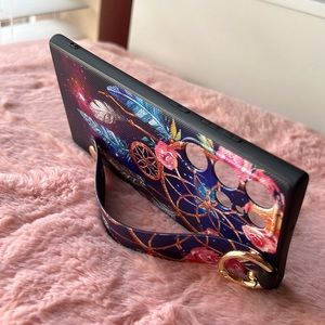 For Samsung Galaxy S22 ultra phone case with wrist strap kickstand keychain ring